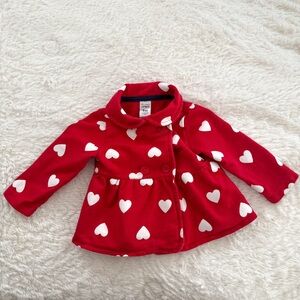 Carter’s Baby Girl Red Heart Jacket Coat – Valentine’s – Size 9M